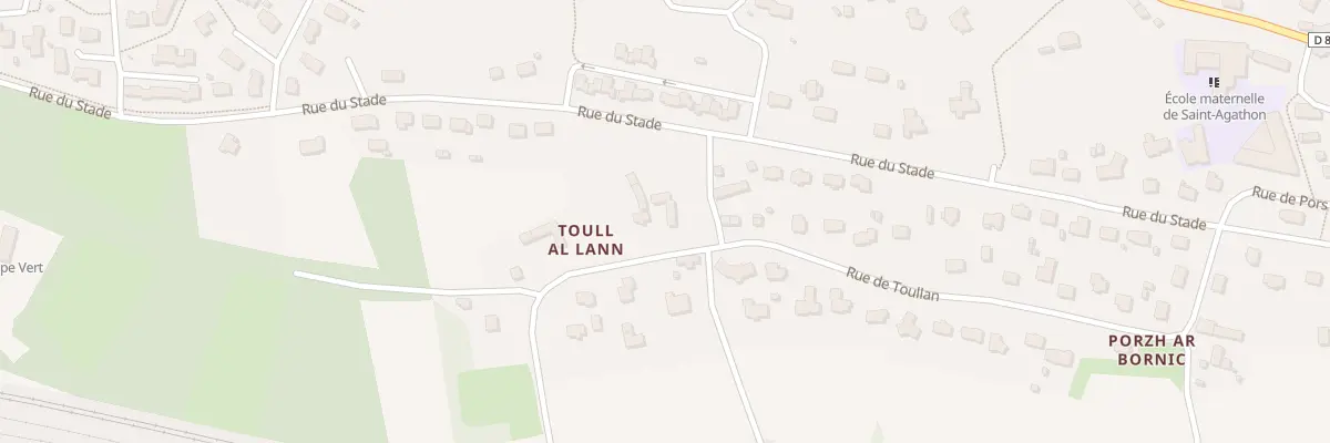 Plan du 25B Rue de Toullan à Saint-Agathon