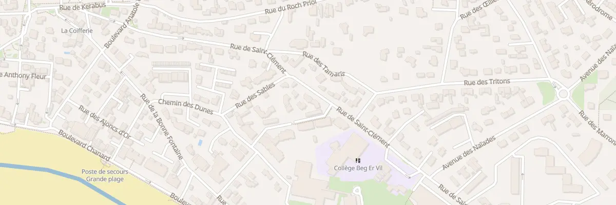 Plan du 20B Rue de Saint Clément à Quiberon