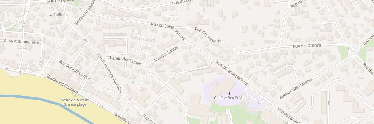 Plan du 18B Rue de Saint Clément à Quiberon