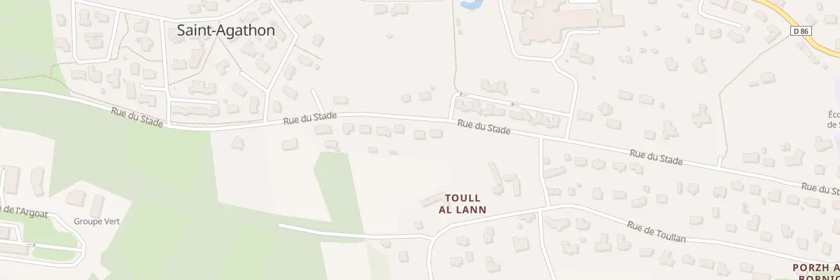 Plan du 28 Rue du Stade à Saint-Agathon