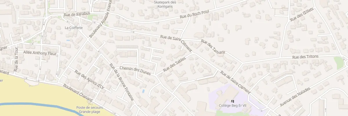 Plan du 14B Rue de Saint Clément à Quiberon
