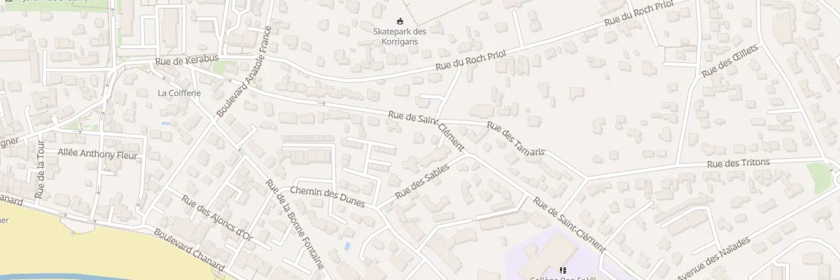 Plan du 14 Rue de Saint Clément à Quiberon