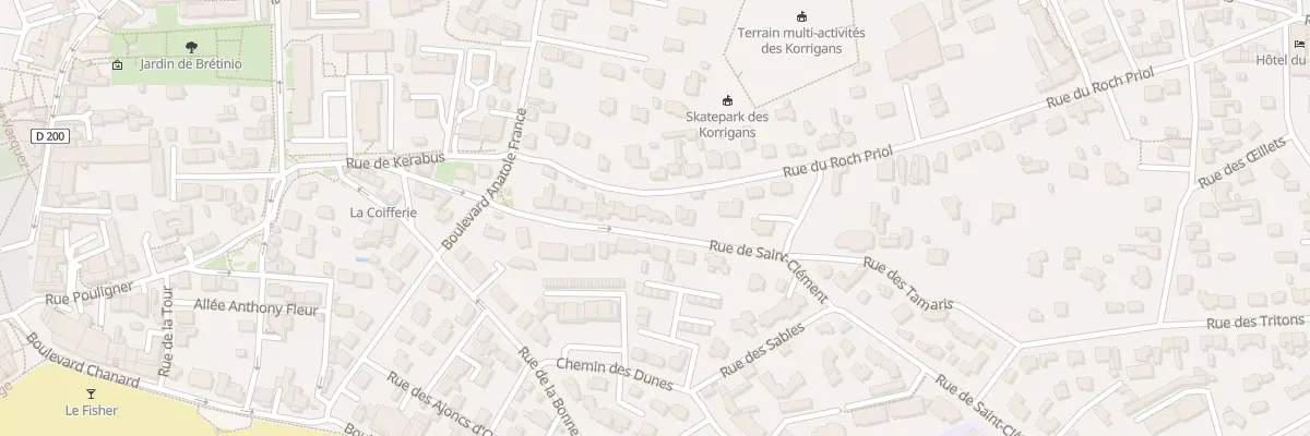 Plan du 20 Rue du Roch Priol à Quiberon