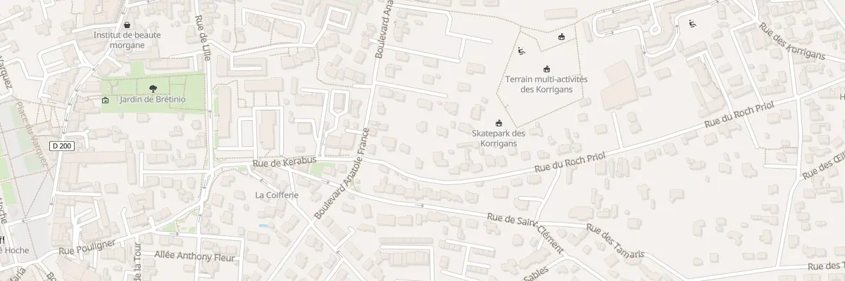 Plan du 7 Rue du Roch Priol à Quiberon