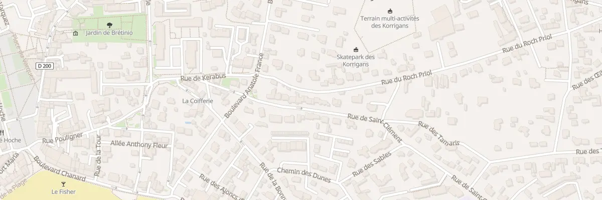 Plan du 14 Rue du Roch Priol à Quiberon