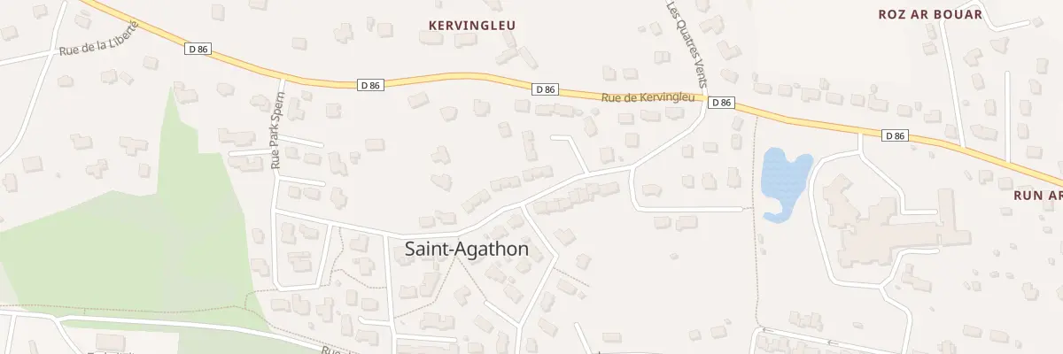 Plan du 12 Lot de Kervingleu à Saint-Agathon