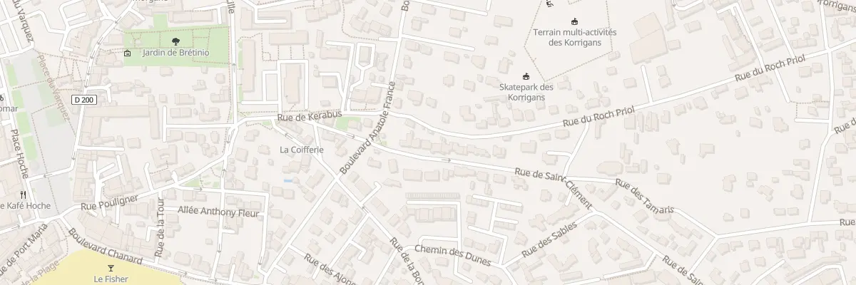 Plan du 10 Rue du Roch Priol à Quiberon
