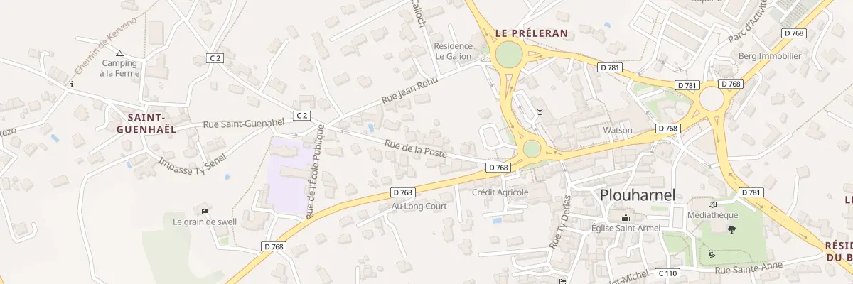 Plan du 9A Rue de la Poste à Plouharnel