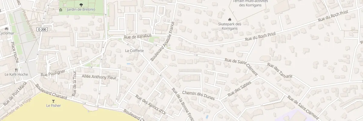 Plan du 4 Rue de Saint Clément à Quiberon