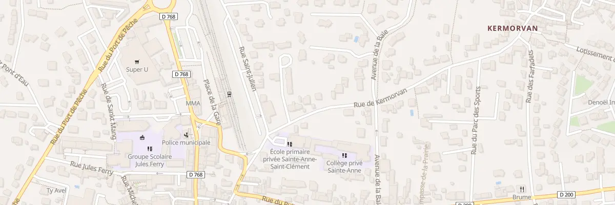 Plan du 15 Rue de Kermorvan à Quiberon