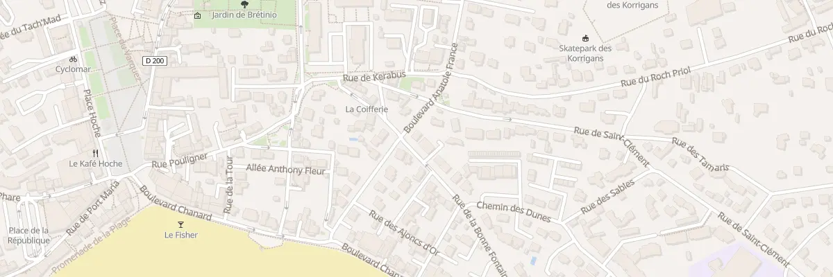 Plan du 6 Bd Anatole France à Quiberon