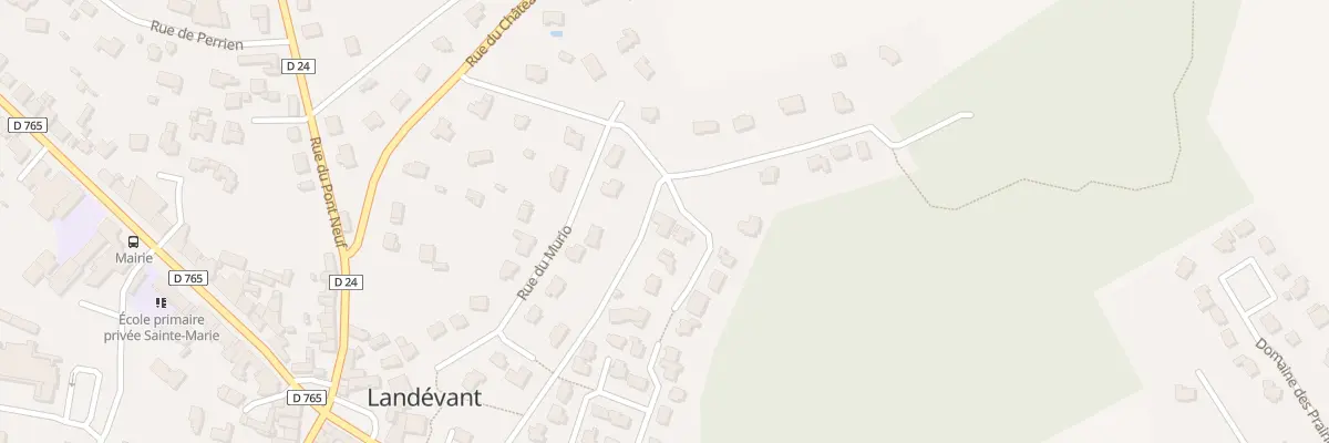 Plan du 1 Rue du Pre de la Fontaine à Landévant
