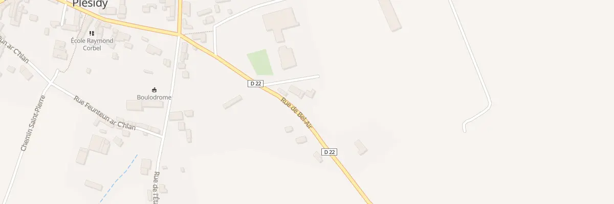 Plan du 5 Rue de Bel Air à Plésidy