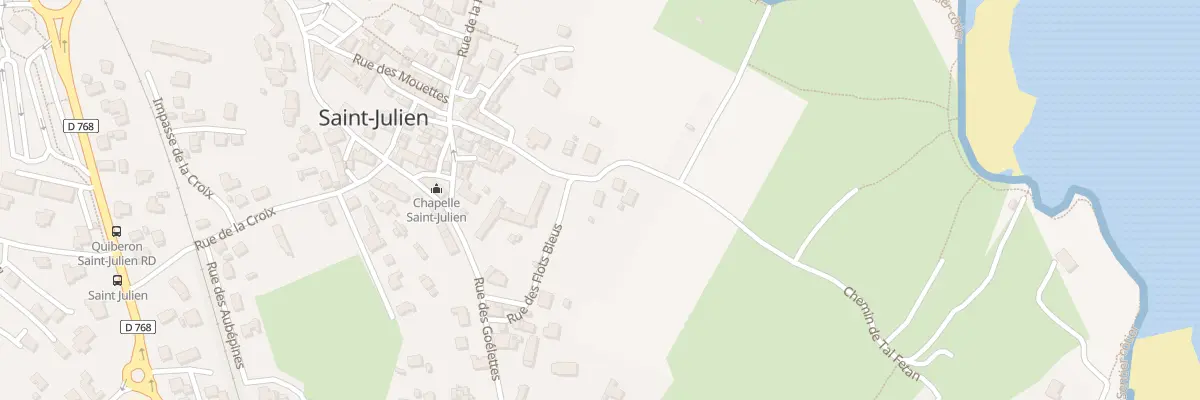Plan du 10 Rue de la Croix du Sud à Quiberon