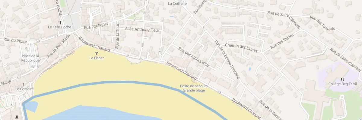 Plan du 17 Bd Chanard à Quiberon