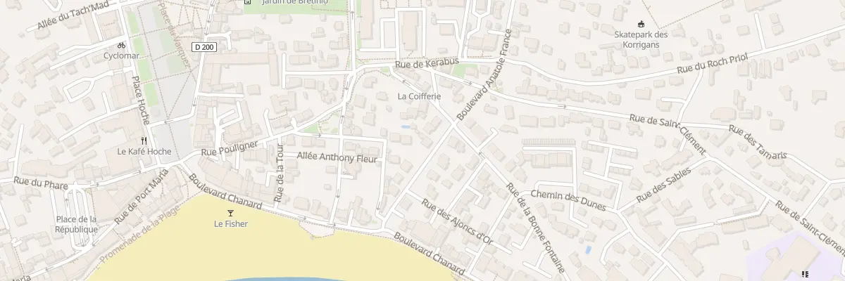 Plan du 7 Bd Anatole France à Quiberon