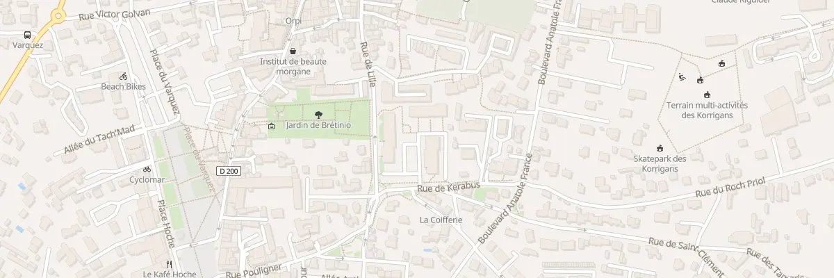 Plan du 1 Rue de Kerabus à Quiberon