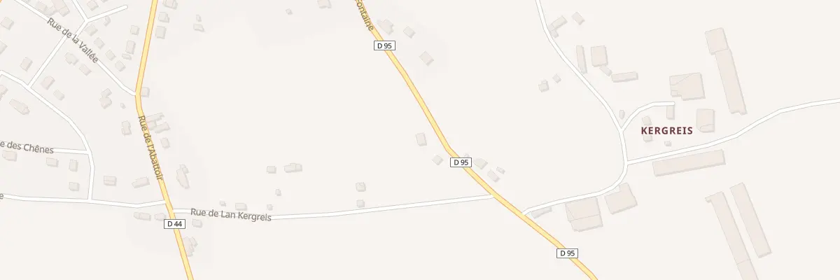 Plan du 5430 Kergreis Laniscat à Bon Repos sur Blavet