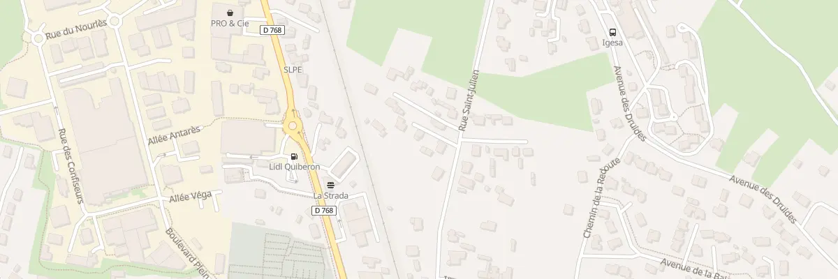 Plan du 21 Rue de Saint Julien à Quiberon