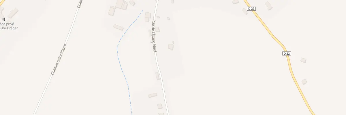 Plan du 22 Rue de l’Etang Neuf à Plésidy