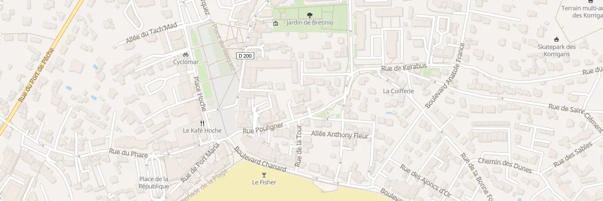 Plan du 11 Rue Pouligner à Quiberon