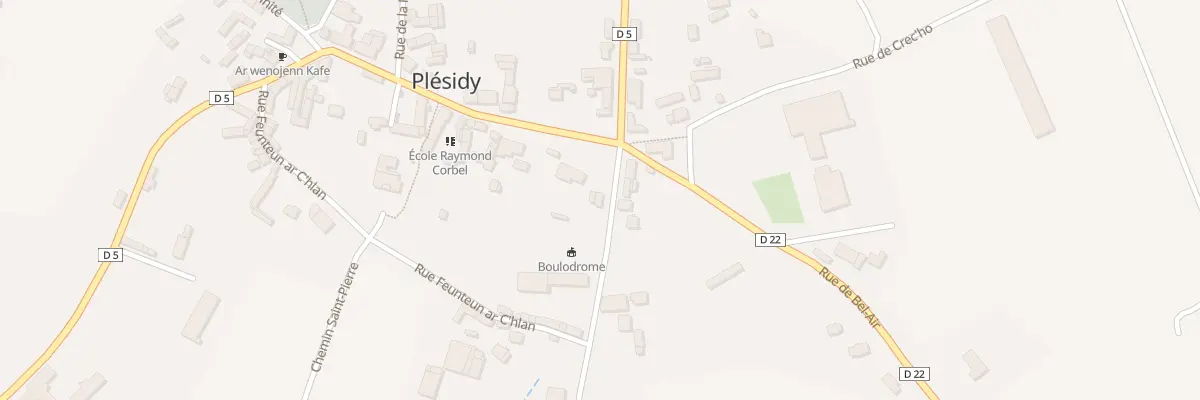 Plan du 1 Rue de l’Etang Neuf à Plésidy