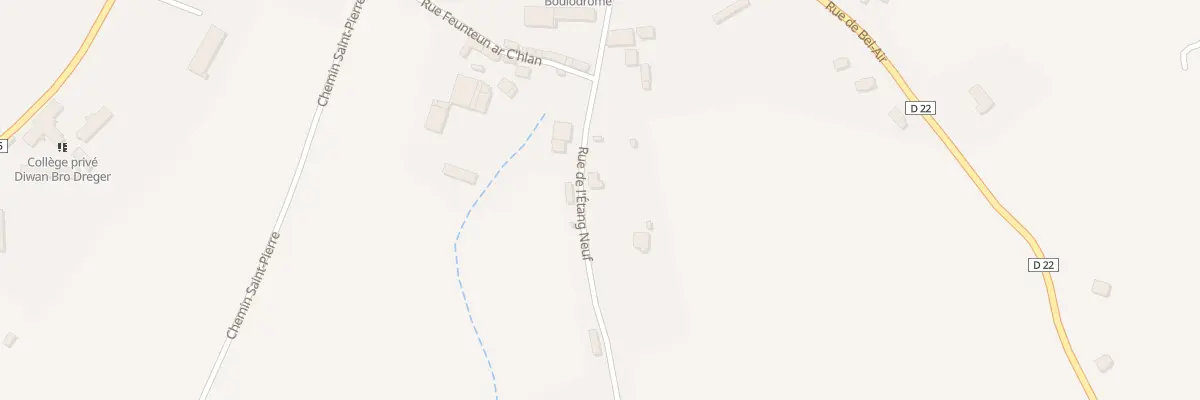 Plan du 20 Rue de l’Etang Neuf à Plésidy