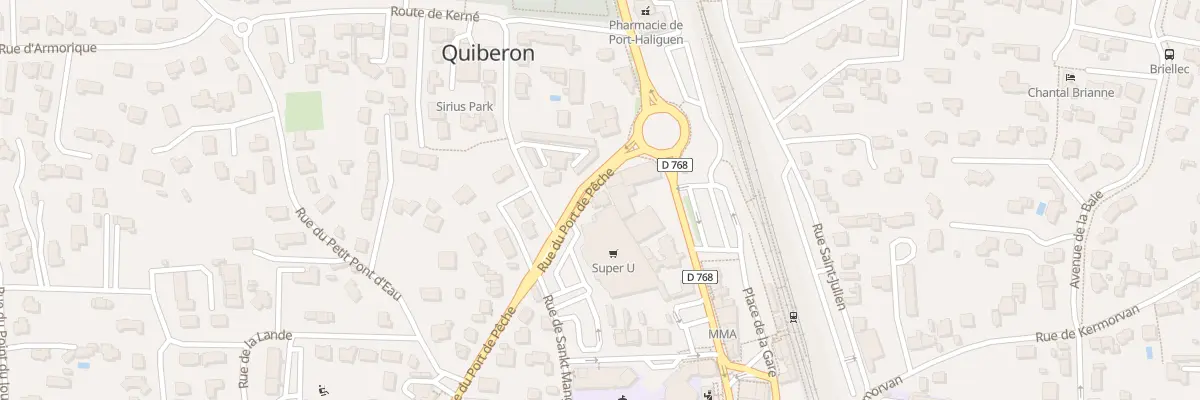 Plan du 118 Rue du Port de Pêche à Quiberon