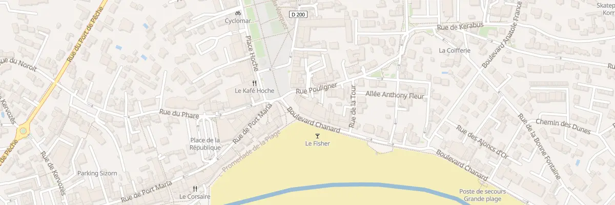 Plan du 2 Rue Pouligner à Quiberon