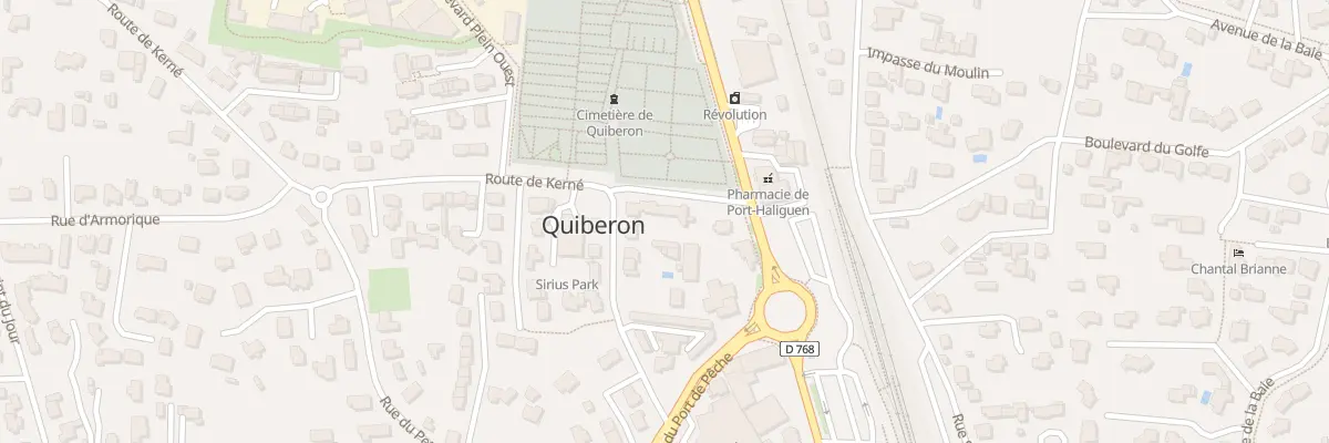Plan du 7 Rte de Kerné à Quiberon