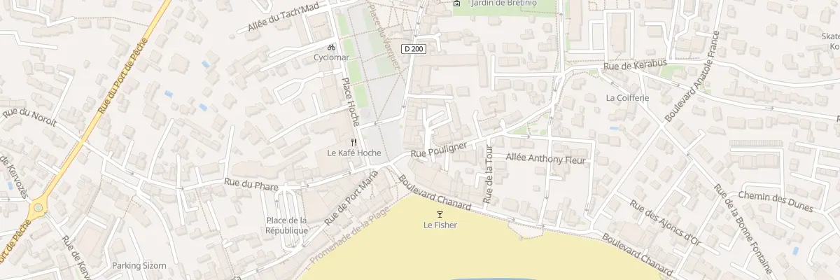 Plan du 1 Rue Pouligner à Quiberon
