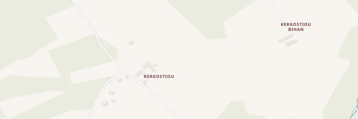 Plan du 1 Kergostiou à Saint-Adrien