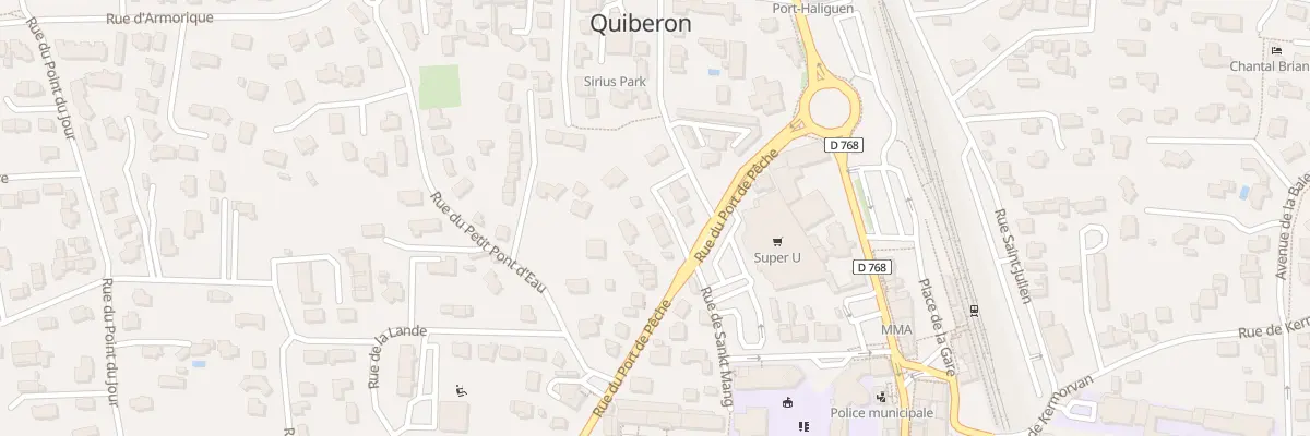 Plan du 139 Rue du Port de Pêche à Quiberon