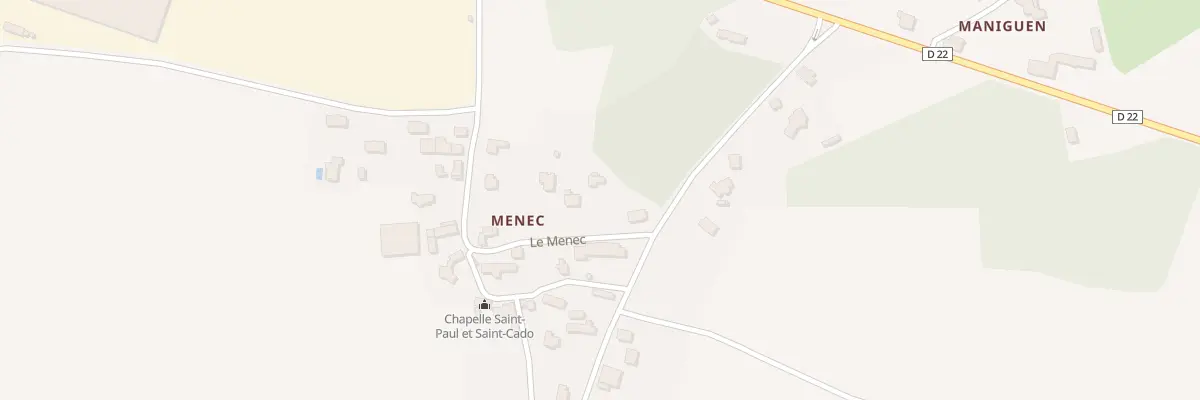 Plan du 680 Les Meneques à Locoal-Mendon