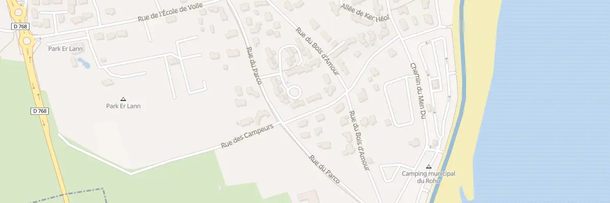 Plan du 7360 Rue du Parco à Saint-Pierre-Quiberon