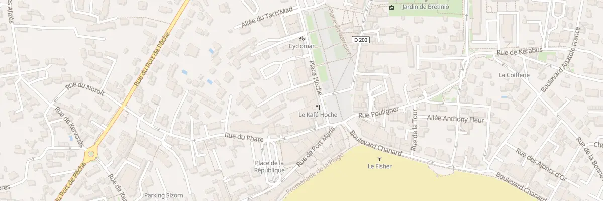 Plan du 19 Pl Hoche à Quiberon