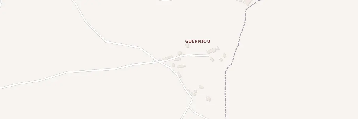 Plan du 3 Le Guerniou à Kerpert