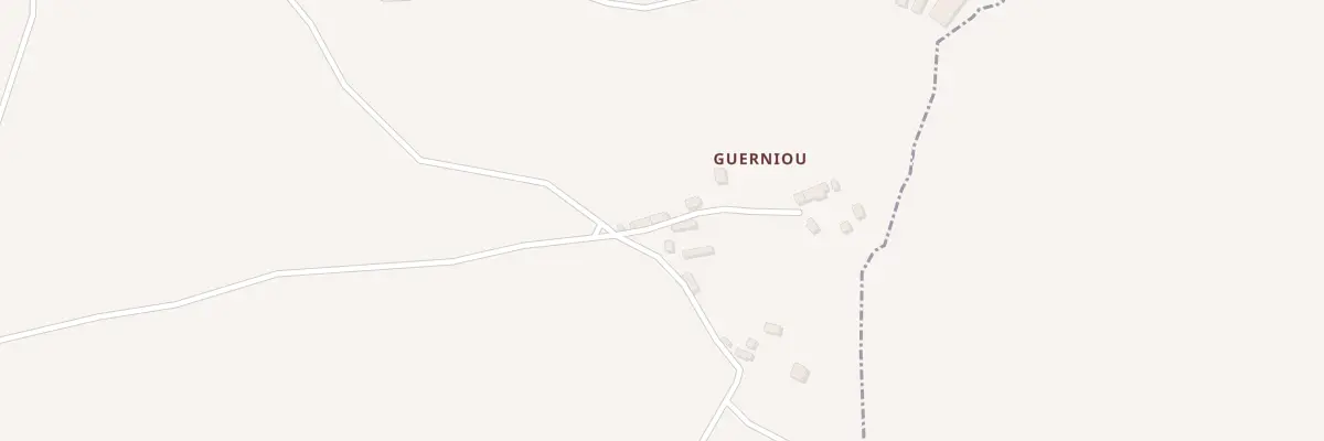Plan du 2 Le Guerniou à Kerpert