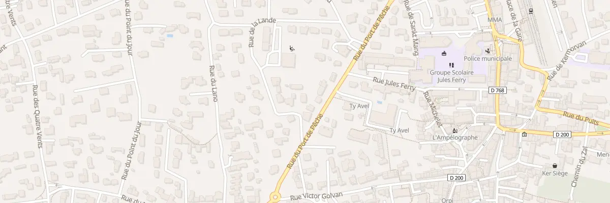 Plan du 107B Rue du Port de Pêche à Quiberon