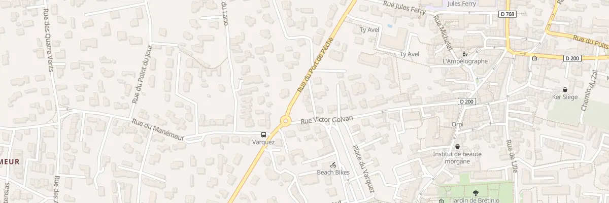 Plan du 1 Rue du Lioric à Quiberon