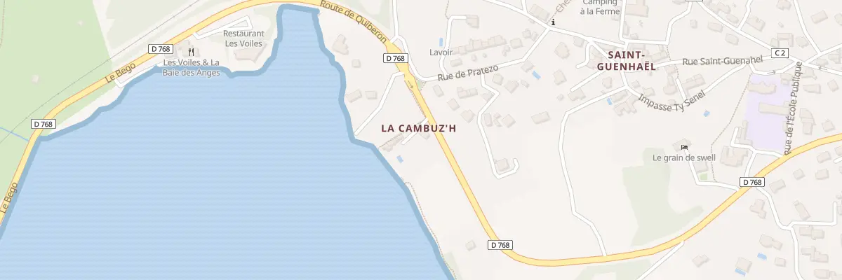 Plan du 4 Rte de Quiberon à Plouharnel