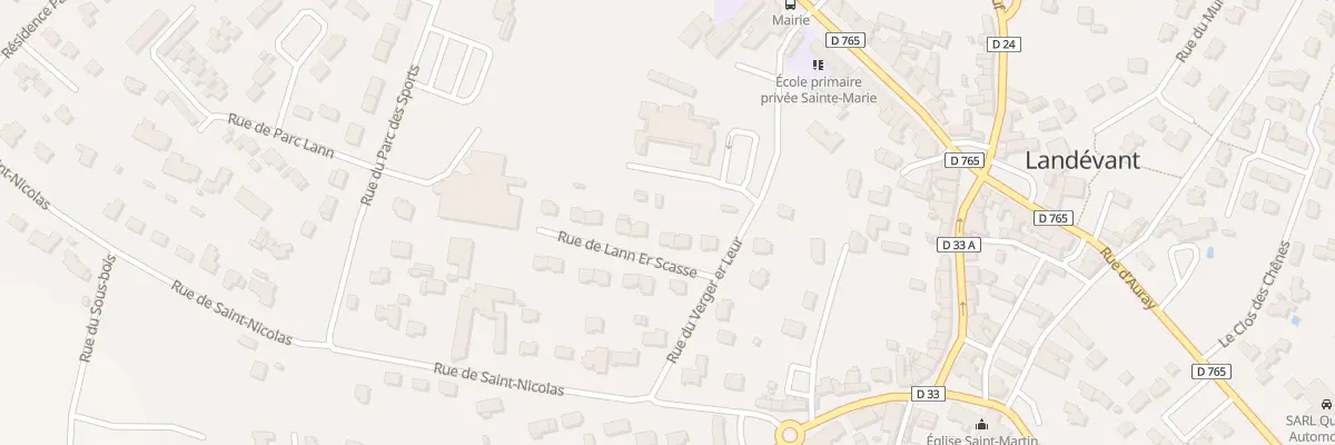 Plan du 6 Rue de Lann Er Scasse à Landévant