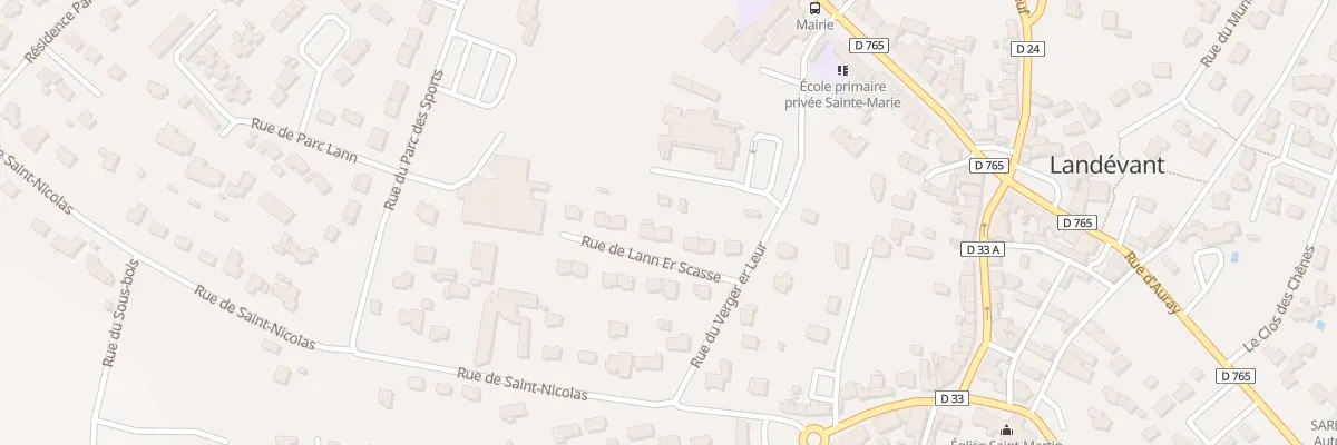 Plan du 8 Rue de Lann Er Scasse à Landévant