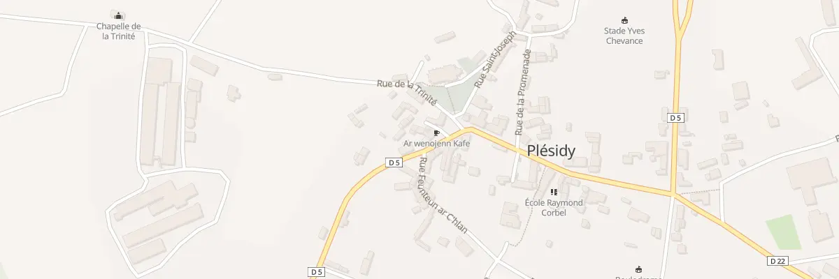 Plan du 9 Pl de l’Eglise à Plésidy