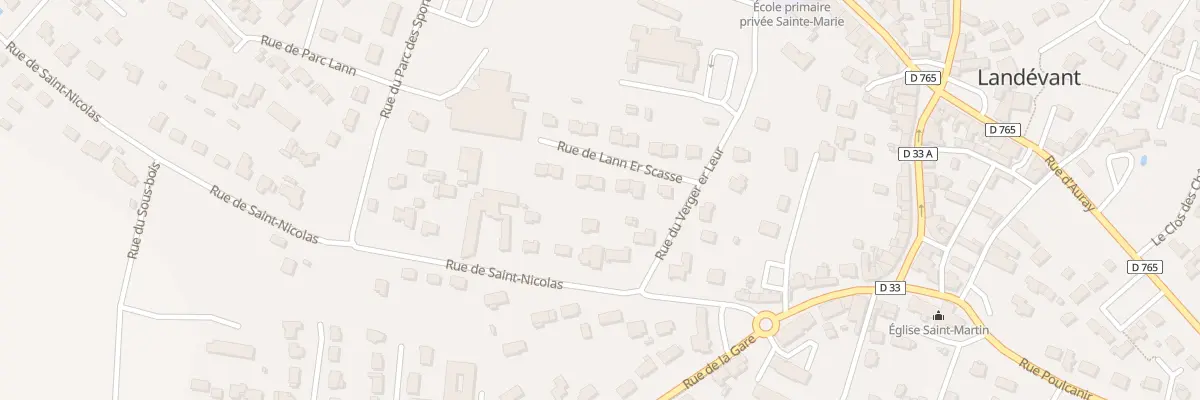 Plan du 7 Rue de Lann Er Scasse à Landévant