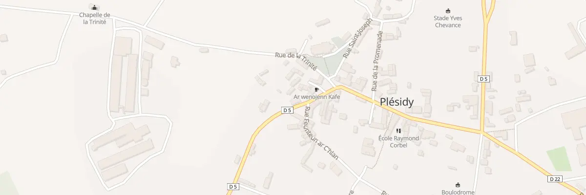 Plan du 13 Pl de l’Eglise à Plésidy