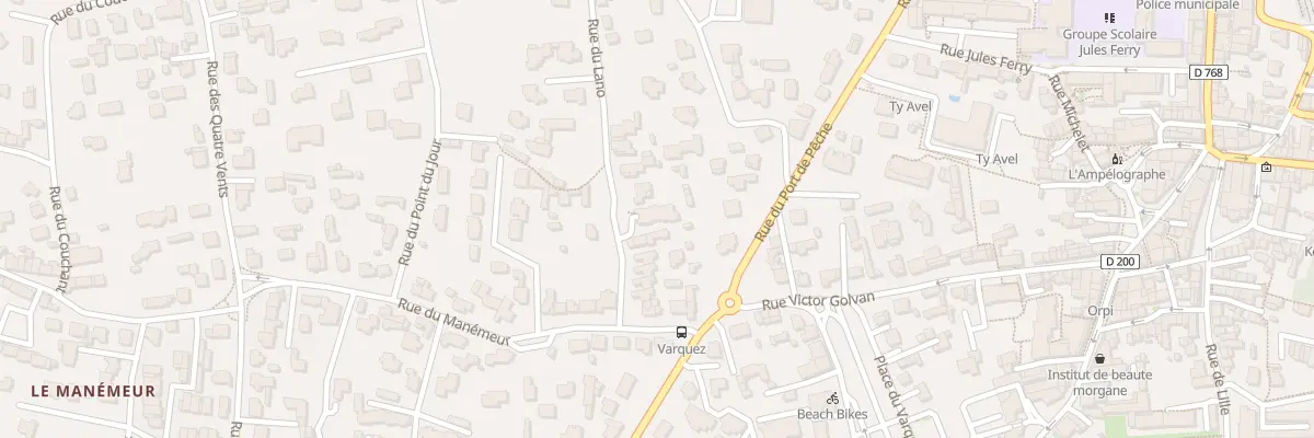 Plan du 4 Rue du Lano à Quiberon