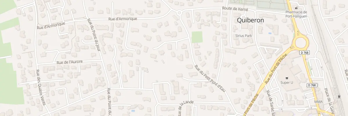 Plan du 23 Rue du Petit Pont d’Eau à Quiberon