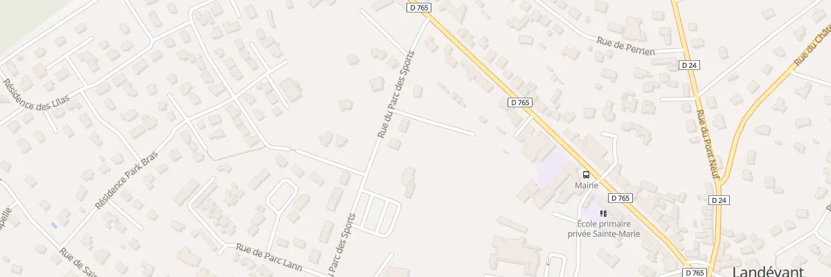 Plan du 3 Rue du Parc des Sports à Landévant