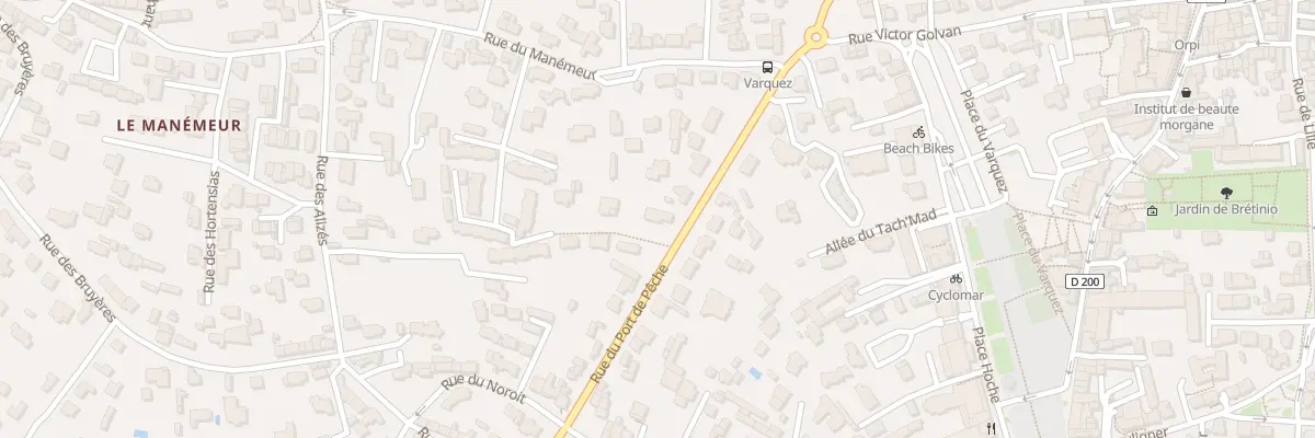 Plan du 83 Rue du Port de Pêche à Quiberon